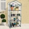 Nature Spring 4-Tier Greenhouse, Outdoor Gardening House with Zippered and Metal Shelves for Vegetables/Flowers 159305GUD - alternate 1